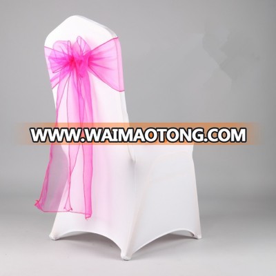 Standard size chair cover/wedding chair organza sash