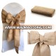 hessian burlap jute chair sash wedding linen