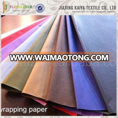 Factory price plain design wrapping paper packing for flowers